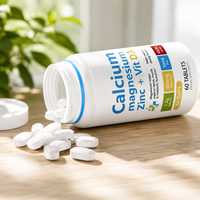 Comprimés de Calcium, Magnésium, Zinc avec Vitamine D3 – Complément Minéral pour Nutrition Quotidienne – Vente en Gros OEM ODM