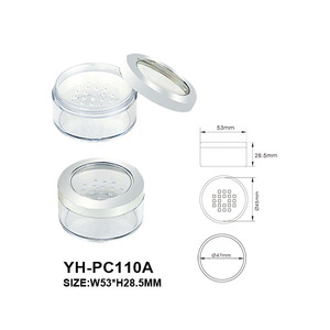 3 Layers Clear Window Loose Powder Case Stackable <b>Plastic</b> <b>Jars</b> 10g With Sifter Empty Cosmetic Loose Powder <b>Jar</b> - Product Image 4