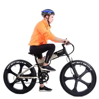 Bicicleta elétrica ebike 48v, pneu gordo dobrável mountain bike mtb 26 polegadas 500w e bicicleta