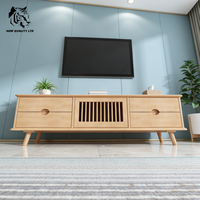 Mueble para TV de Madera Ecológico Moderno, Estilo Rústico, Listo para Enviar, Personalizable, de Bajo Precio y Fabricación Directa de Fábrica, para Hogar u Hotel