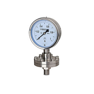 Shakeproof tipi SS kasa yağ dolu Diyaframlı Basınç Göstergesi radyal kurulum - Product Image 2