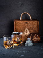 Personnalisable Antique Pin Bois Whisky Sobering Kit Jolis Pots Polis Antiquités avec Décor Classique Noël Cuisine Utilisation Cadeau