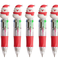 Stylos à bille rétractables polyvalents à pointe en silicone 4 couleurs, ensemble complet, idéaux pour étudiants, école, bureau, journal manuel, marquage quotidien et écriture