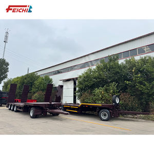 2024Hot vente de haute qualité Chine Feichi marque quatre essieux barre de remorquage typefull <span class=keywords><strong>suspendu</strong></span> bas plat semi-<span class=keywords><strong>remorque</strong></span> flabted <span class=keywords><strong>remorque</strong></span> - Product Image 5