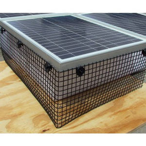 Barrera para pájaros de 1/2 pulgadas, 1 pulgada, malla de Panel <span class=keywords><strong>Solar</strong></span> galvanizado recubierto de PVC negro para panel <span class=keywords><strong>solar</strong></span>, protector de criaturas, <span class=keywords><strong>bloqueador</strong></span> de pájaros - Product Image 1