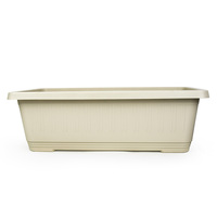Pot de fleurs carré traditionnel de luxe en PP, avec trous de drainage, durable, pour usage intérieur/extérieur, capacité de 30,78 L, pour la maison et le jardin