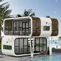 Boutique mobile extensible en vente, 10 pieds, 20 pieds, cadre en acier écologique, bar de conteneurs contemporain, café, villa modulaire de parc