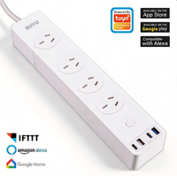 Multiprise intelligente Wi-Fi AU PD 30W 2400W 4 prises USB-C pour usage industriel et hospitalier