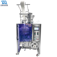 Machine d'emballage de sachets à quatre soudures latérales et coins arrondis sur mesure avec alimentateur vibrant pour granulés, sucre en cubes, coton et déchets – Précision optimale