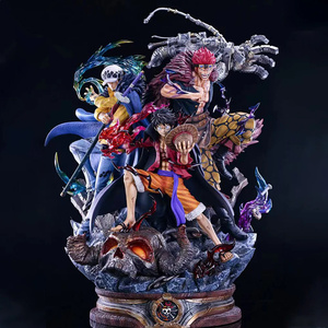 <span class=keywords><strong>Figurine</strong></span> <span class=keywords><strong>Manga</strong></span> 40CM Grande Taille 1 PIÈCE Capitaine Luffy Eustass Kid Trafalgar D Water Law Toy PVC Anime Figure pour Figura Adulte - Product Image 1