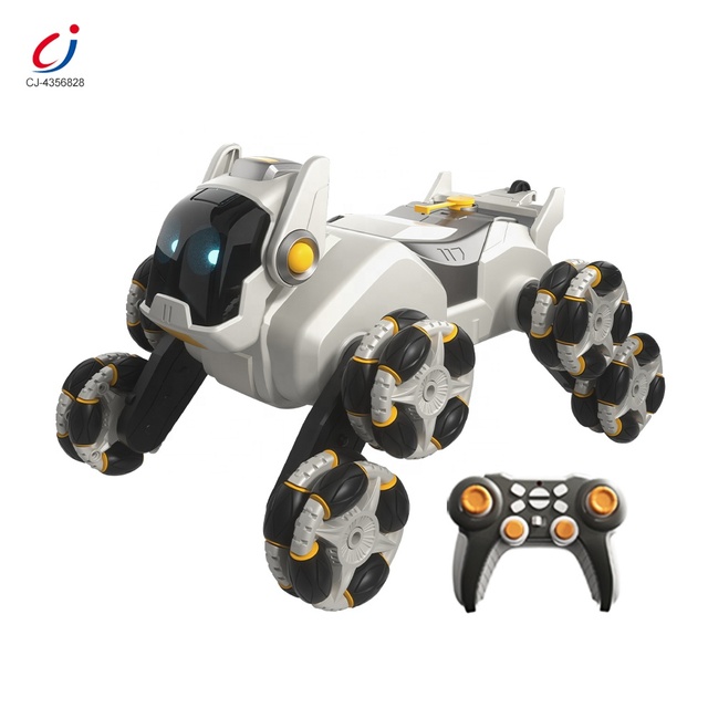 Chengji New Arrivals Smart Pet Robot Dog Electronic Ai Intelligence Funny Toys 8 Wheel Stunt Robot Dog with Remote Control
