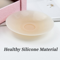 Couvre-mamelons pour femmes Silicone Nude Pasties Coussinets d'allaitement non adhésifs ou adhésifs avec emballage de boîte de couleur personnalisée