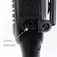 Microphone dynamique portable à 2 broches de type K avec bouton PTT pour épaule, appels clairs, compatible avec les radios bidirectionnelles de type K, micro-haut-parleur à distance