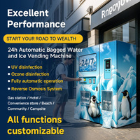 Distributeur automatique de glace et d'eau en sachets, certifié CE, directement de l'usine, compatible avec le paiement Nayax.