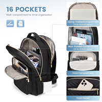 LOVEVOOK 2024 Fashion oem custom wholesale smart laptop sac à dos sac étanche pour l'école collège voyage sac à dos pour ordinateur portable câble USB