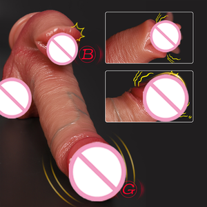 防水リモコン付き巨大ディルド 9段階振動 液体シリコン製舌舐めバイブレーター 強烈なGスポット刺激 大人のおもちゃ - Product Image 2