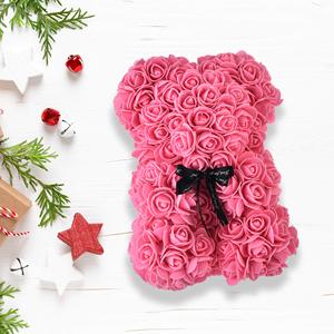 Orsetto di <span class=keywords><strong>Rose</strong></span> Fai da Te da 25 cm <span class=keywords><strong>con</strong></span> Scatola <span class=keywords><strong>Orso</strong></span> di Fiori Artificiali in PE Regali di San Valentino per Fidanzata Donna Moglie Festa della Mamma - Product Image 4