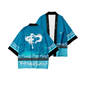 5 Style Miku Cosplay fête chemise japonaise courte Haori Anime Kimono Cape Vêtements