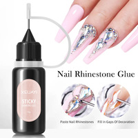 XEIJAYI Vente en gros Colle gel pour strass à ongles personnalisable avec logo 10g Transparente Adhésif puissant pour cristaux d'ongles Fournisseur ODM/OEM