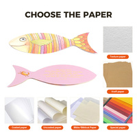 Cartes en carton couleur de forme personnalisée de haute qualité pour les enfants pour raconter des histoires et jouer texte de motif imprimé avant et arrière