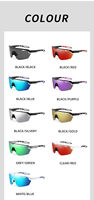Lunettes de soleil de sport pour hommes, UV400, verres polarisés personnalisés en PC, anti-éblouissement, résistantes aux chocs, revêtement irisé, cyclisme, course à pied