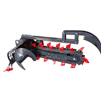 Compacteur hydraulique sur chenilles Lovin Trencher pour mini-chargeuse compacteuse, attache pour travaux de terrassement de 1 à 9 tonnes