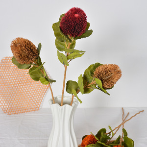 Flores Artificiales de Fábrica, Rama Individual de Plástico y Tela, Estilo Nórdico, Color Otoñal, Decoración para Bodas - Product Image 4