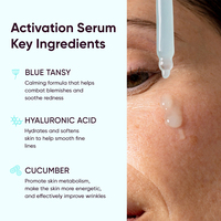 Sérum pour la peau naturel bio hypoallergénique hydratant calmant apaisant micro-courant conducteur bleu Tansy pour les appareils faciaux
