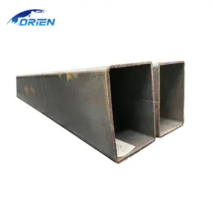Pipa persegi ukuran kotak besar 8 "10" 12 ", bahan konstruksi tahan lama pipa pemasok Tiongkok tabung baja karbon utama