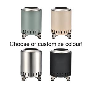 Poêle à granulés de bois sans fumée de 5 pouces en acier inoxydable 304, mini foyer de table à combustion secondaire, sac de transport pour camping en extérieur - Product Image 3