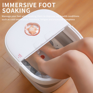 Hitze tief kneten Fuß waschmaschine Pediküre Wannen blasen Tragbares Fuß-Spa-Bad <span class=keywords><strong>massage</strong></span> gerät - Product Image 5