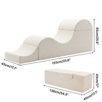 Fauteuil de yoga pliable portable en mousse souple pour le sol, chaise longue de méditation pour les étirements, le fitness et la relaxation à domicile