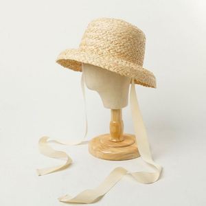 Wholesale Summer Mom and Me Women Lady Children Summer Kids Natural Raffia Straw <b>Hat</b> <b>for</b> Resort Travelling Beach Sun Shade - Product Image 6