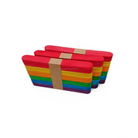 Palitos de Madera de Alta Calidad de 150x18x1.6mm para Manualidades Infantiles, Material Escolar y Uso Doméstico, Paquete de 75