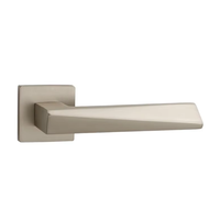 Poignée de porte de douche simple face LCKLUX moderne, noir mat, alliage de zinc, élégante et durable pour appartement