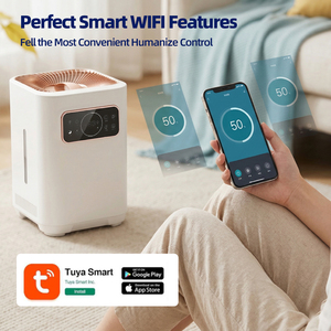 Humidificador Evaporativo Eléctrico de Plástico de 3.5L con Humidostato para Humidificar el Aire del Hogar - Product Image 2