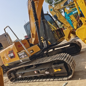 Excavadora pequeña Sany de 13 toneladas usada 135/135c/155Cpro Excavadora sobre orugas con motor central y componentes de bomba - Product Image 2