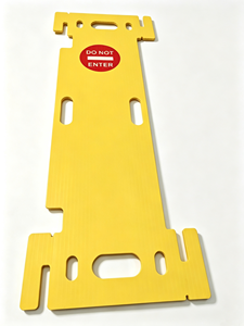 Barrera de Seguridad Plegable de PP Amarillo Corrugado, Señalización de Advertencia, Barrera Temporal para Obras de Construcción y Exposiciones - Product Image 2