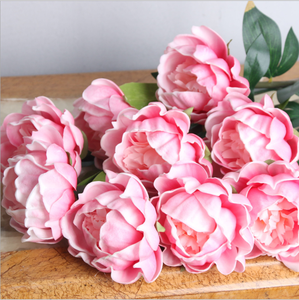 ดอกโบตั๋นยางสี<span class=keywords><strong>ชมพู</strong></span>สัมผัสจริงดอกไม้ประดิษฐ์หัวโตให้ความชุ่มชื้นความรู้สึกมือสำหรับคริสต์มาสหลังโรงเรียนตรุษ<span class=keywords><strong>จีน</strong></span> - Product Image 4