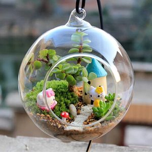 Globe suspendu <span class=keywords><strong>en</strong></span> <span class=keywords><strong>verre</strong></span> de terrarium, porte-bougie <span class=keywords><strong>à</strong></span> Air de plantes <span class=keywords><strong>à</strong></span> thé avec ficelle <span class=keywords><strong>pour</strong></span> décorations de mariage - Product Image 3