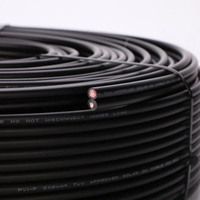 Harga pabrik kabel PV surya tembaga Dual Core 2X6mm2 untuk Panel baterai surya