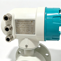 Medidor de Flujo Electromagnético Higiénico para Alimentos Líquidos, Salida 4-20mA, Precisión del 0.5%, Sanitario