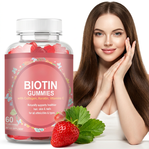 Gélules à la biotine collagène et kératine, supplément <span class=keywords><strong>de</strong></span> vitamine C <span class=keywords><strong>pour</strong></span> améliorer la peau et les poils des ongles <span class=keywords><strong>pour</strong></span> femmes - Product Image 1