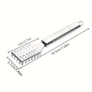 Escalador de pescado de acero inoxidable, removedor de escamas de pescado Premium, herramienta de descalcificación de pescado de diente de sierra integrada, herramienta de escalador de peces - Product Image 6