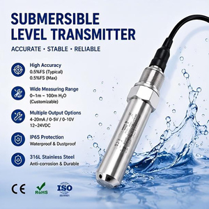 Capteur de niveau d'eau submersible robuste pour applications marines 4-20mA résistant à la corrosion pour navires IP65 - Product Image 6