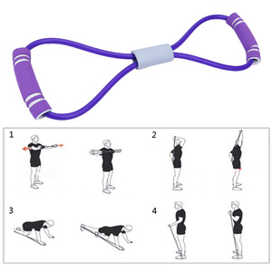 Dụng Cụ Giãn Nở Ngực Pilates Chống Trượt 8 Hình Dây Tập Thể Dục Kháng Lực Bằng Cao Su Kéo Lên - Product Image 2