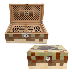 Humidor <span class=keywords><strong>de</strong></span> Cigarros <span class=keywords><strong>de</strong></span> Lujo <span class=keywords><strong>de</strong></span> Alta Gama con Revestimiento <span class=keywords><strong>de</strong></span> Madera Sólida y Forro <span class=keywords><strong>de</strong></span> <span class=keywords><strong>Cedro</strong></span> Español, Humidificador Incorporado, Acabado Lacado para Maduración - Product Image 6