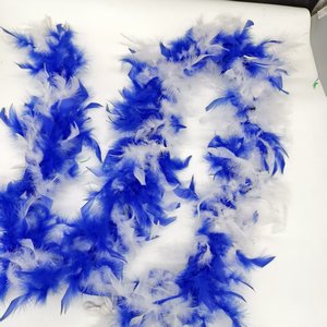 <span class=keywords><strong>Boa</strong></span> de plumas esponjosas teñidas por segmentos multicolor al por mayor para disfraz de Halloween - Product Image 4