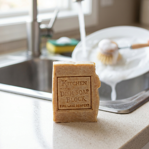 Kitchen Cold Process Eco-Friendly Dish <b>Soap</b> Block-All Natural Artisan Handcrafted Fire Lake Soapery - Product Image 2