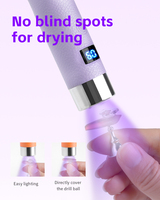SNRQI Hot Supplier Mini Lampe à Ongles AI 360 ° Lampe UV à rotation magnétique pour le séchage rapide des ongles, avec capteurs IA, lampe UV LED pour ongles